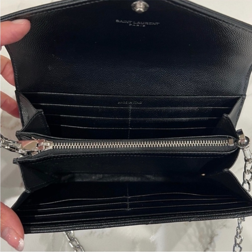 Reserved -Yves Saint Laurent Cassandre envelope flap wallet on chain - Picture 7 of 15